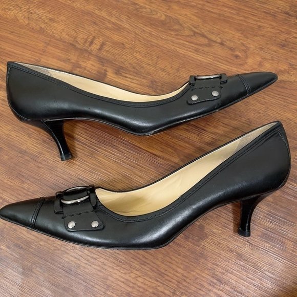 Cole Haan Black Pointed Heels - Picture 12 of 14